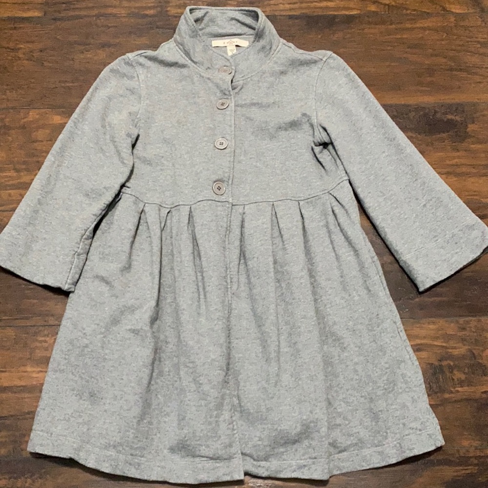 Fever jersey gray babydoll jacket, size small.